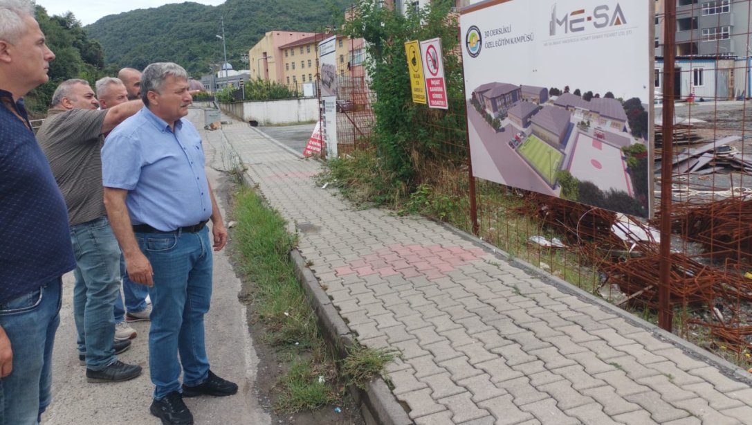 İl Millî Eğitim Müdürümüz Sn. Osman BOZKAN,Ereğli İlçemizde yapımı devam eden Özel Eğitim Kampüsü inşaat alanını ziyaret etti
