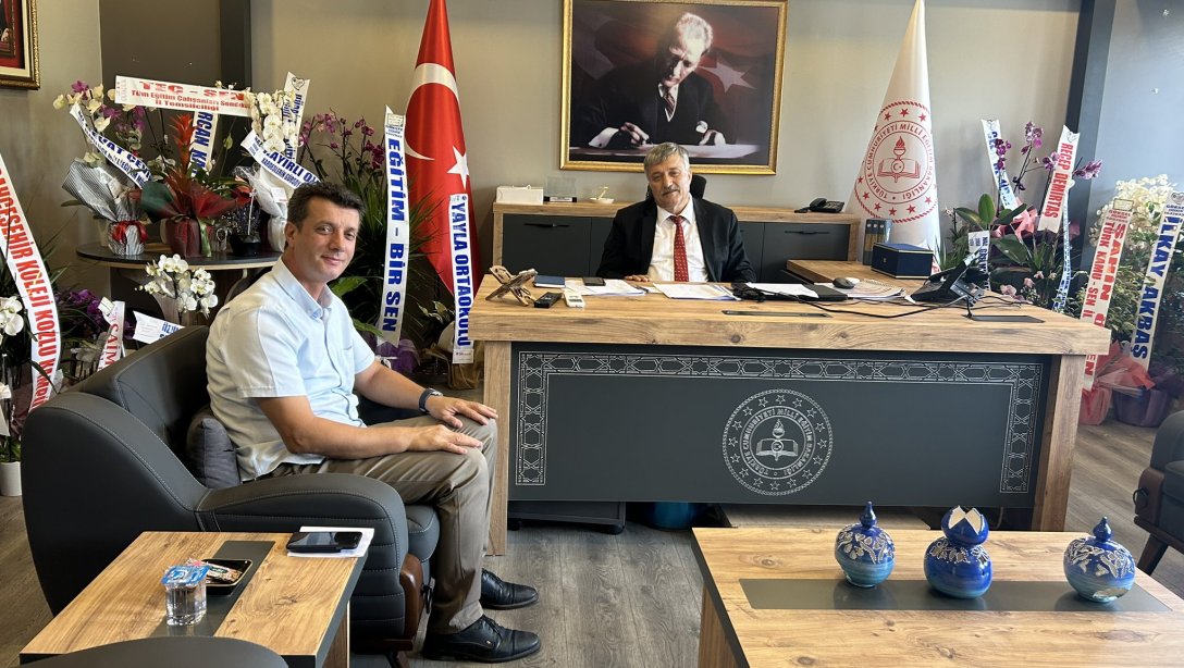 Özel Zonguldak Lider Motorlu Taşıt Sürücü Kursları Kurucusu Mustafa Deniz, İl Milli Eğitim Müdürümüz Sn. Osman Bozkan'ı Ziyareti