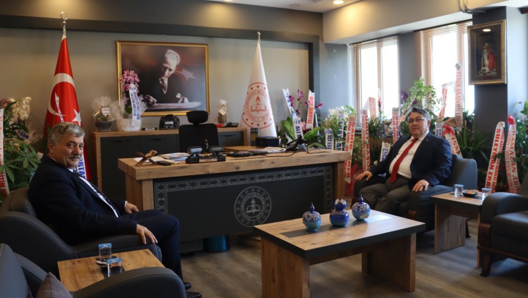 Zonguldak Bülent Ecevit Üniversitesi Rektörü Sn. Prof. Dr. İsmail Hakkı Özölçer, İl Milli Eğitim Müdürümüz Sn. Osman Bozkan'ı Ziyareti