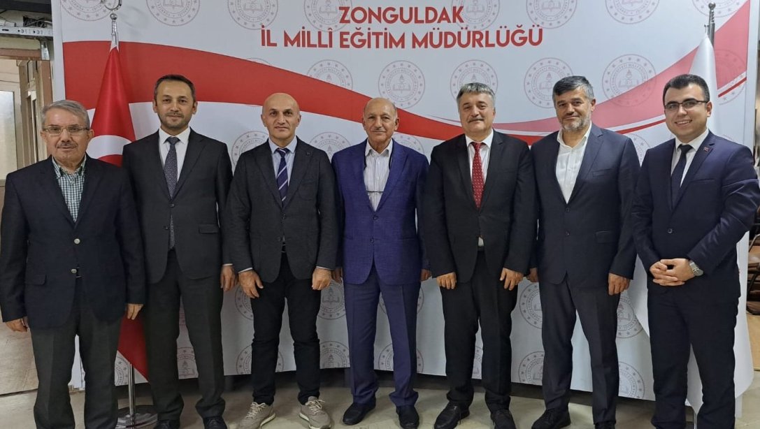 Zonguldak İlim Yayma Cemiyeti Başkanı İbrahim Cansız ve Yönetim Kurulu Üyeleri,İl Millî Eğitim Müdürümüz Sayın Osman BOZKAN'a nezaket ziyaretinde bulundular.  