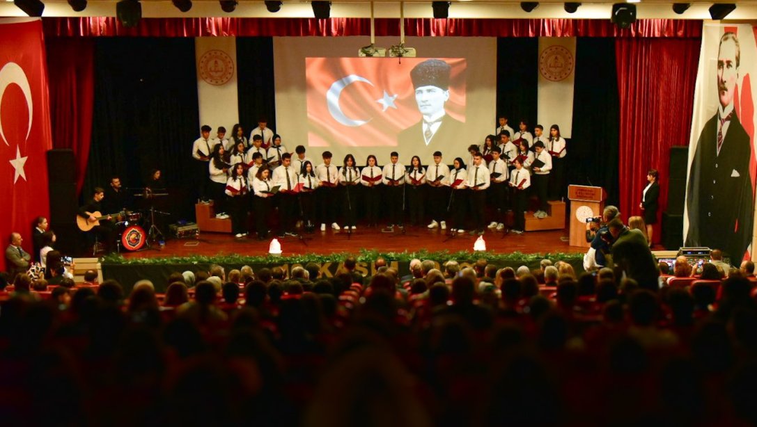 10 Kasım Atatürk'ü Anma Programı Etkinlikleri Kapsamında Prof. Dr. Şehit İlhan Varank Kız Anadolu İHL'de, Mehmet Çelikel Lisesi Öğrenci ve Öğretmenleri Tarafından 