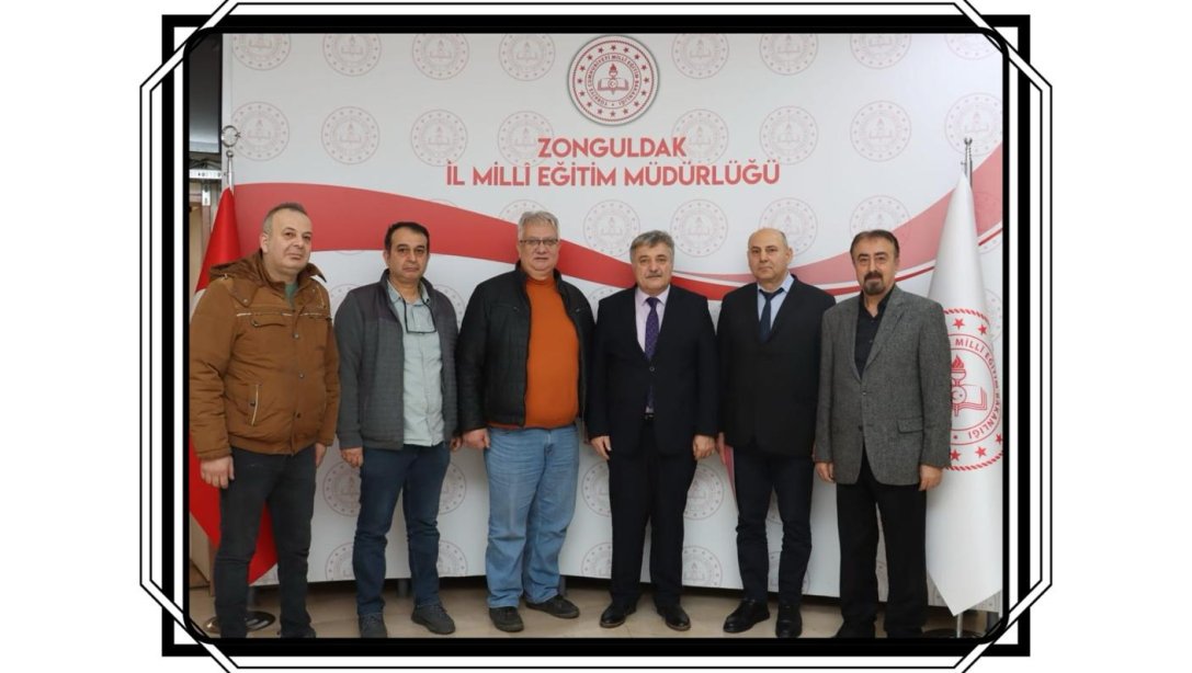 Zonguldak Kantin İşletmecileri Esnaf Derneği Başkanı ve dernek üyelerinin, İl Millî Eğitim Müdürümüz Sayın Osman Bozkan'a Ziyaretleri 