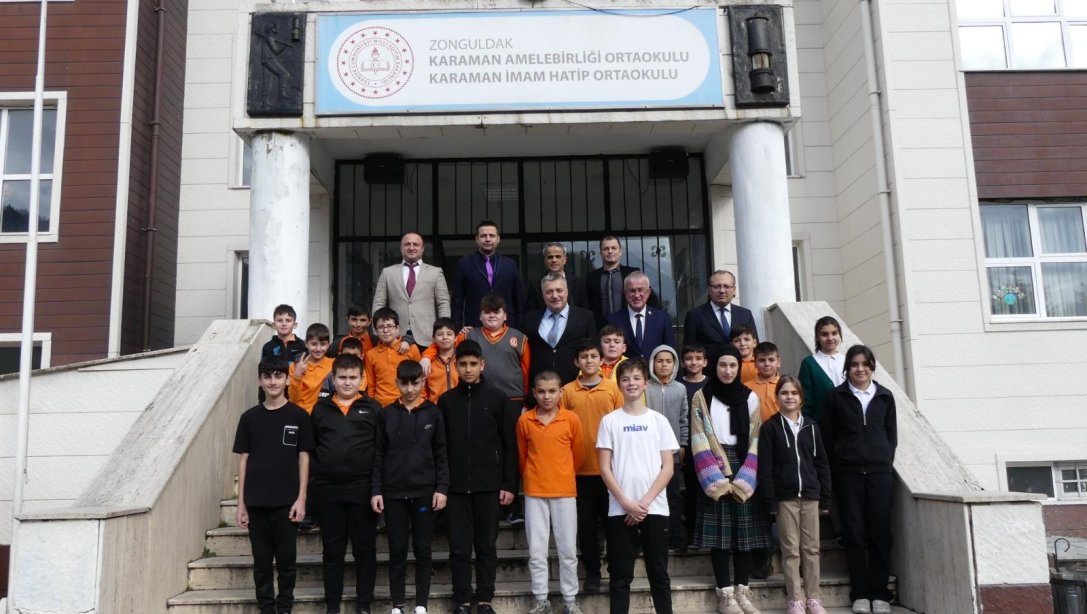 İl Milli Eğitim Müdürümüz Sayın Osman Bozkan'ın Karaman Amelebirliği İlkokulu-Ortaokulu-İmam Hatip Ortaokulu Ziyaretleri