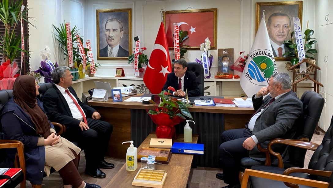 İl Millî Eğitim Müdürümüz Sayın Osman Bozkan'ın Zonguldak Belediye Başkanı Sayın Tahsin Erdem'e Ziyaretleri