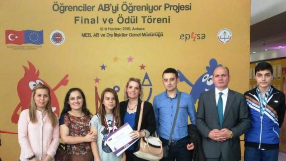 Öğrenciler AB´yi Öğreniyor Projesi Türkiye finali