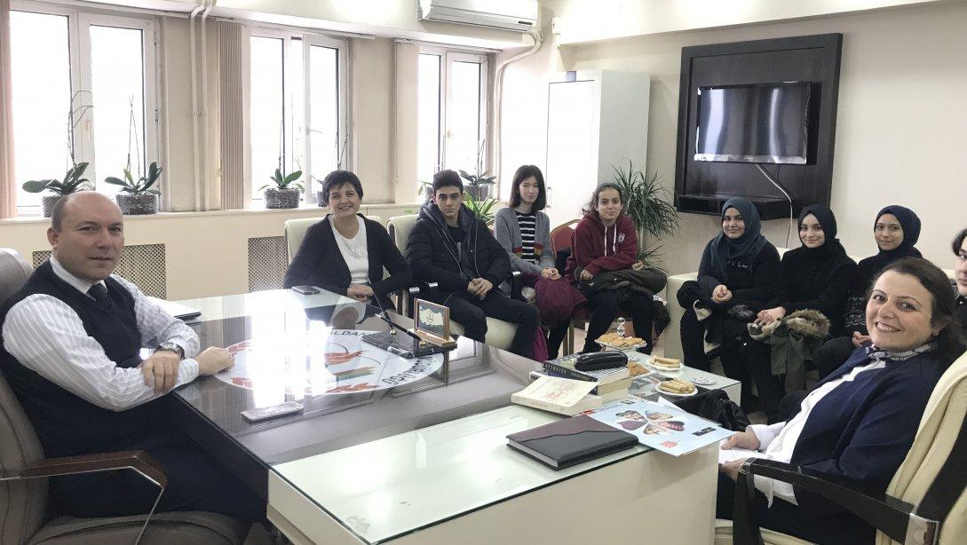 Anadolu Mektebi Projesi Öğrencileri İl Milli Eğitim Müdür Vekili Sayın Murat Kapıcı´yı Ziyaret Etti