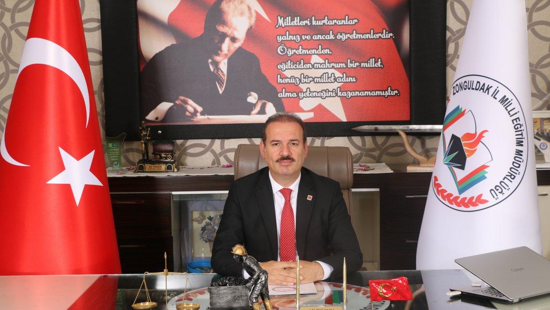 İl Milli Eğitim Müdürümüz Sayın Ali TOSUN, Gazi Mustafa Kemal Atatürk'ün aramızdan ayrılışının 82.Yıl Dönümü münasebetiyle bir mesaj yayımladı.