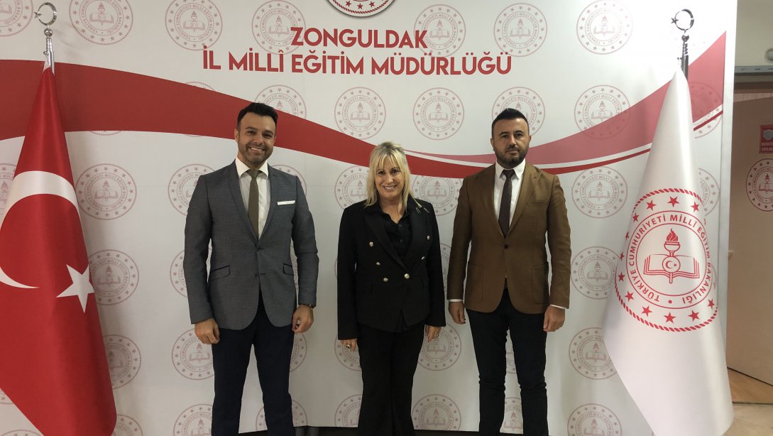 Ereğli İlkokulu Müdürü Tuncay Uzun ve Müdür Yardımcısı Mehmet Can Kırılmaz, İl Millî Eğitim Müdürümüz Züleyha ALDOĞAN'ı ziyaret ettiler.