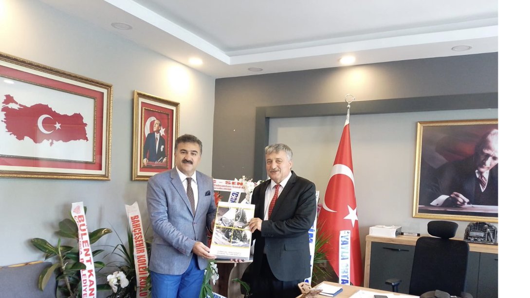 İl Kültür ve Turizm Müdürü Sn. Taner Dursun, İl Milli Eğitim Müdürümüz Sn. Osman Bozkan'ı Ziyareti