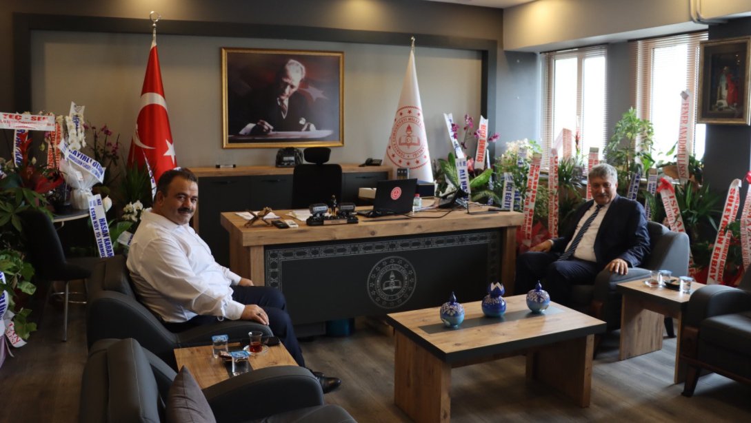 Zonguldak Ticaret İl Müdürü Sn. İsmail Maden, İl Milli Eğitim Müdürümüz Sn. Osman Bozkan'ı Ziyareti