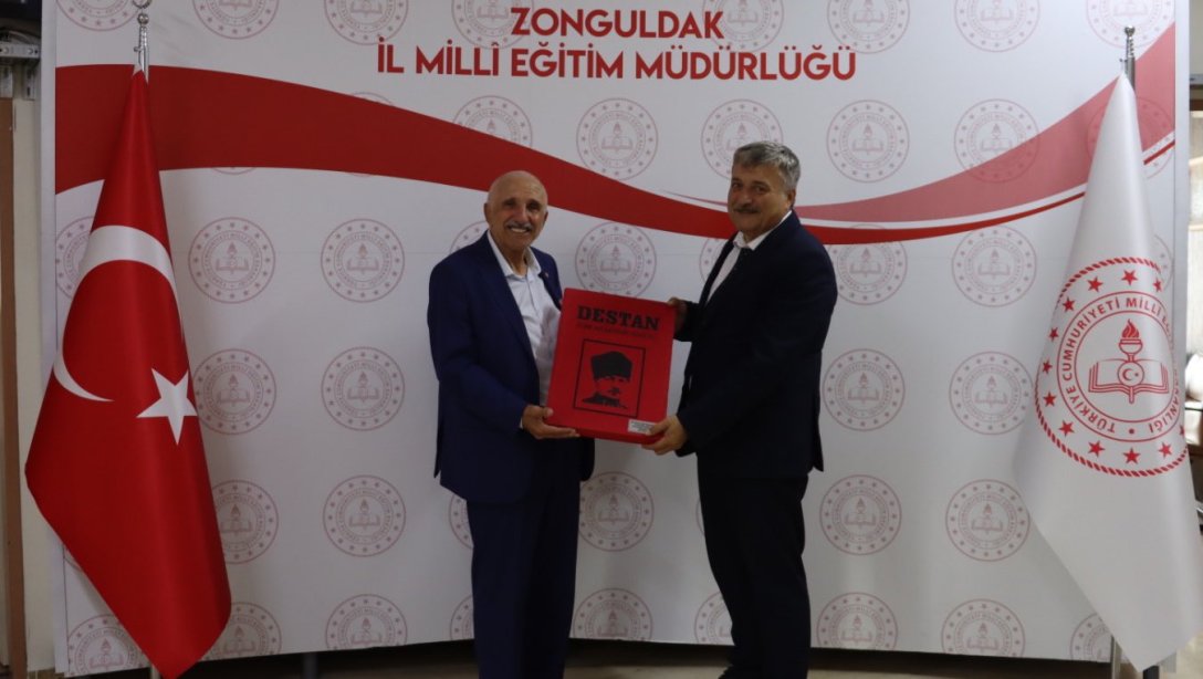 Türk Hava Kurumu Zonguldak Şube Başkanı Sn. Nihat Aygün, İl Milli Eğitim Müdürümüz Sn. Osman Bozkan'ı Ziyareti