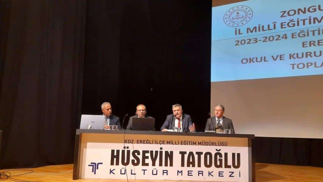 İl Millî Eğitim Müdürümüz Sayın Osman BOZKAN,Hüseyin Tatoğlu Kültür Merkezinde Kdz.Ereğli Okul ve Kurum Müdürleri ile Toplantı Gerçekleştirdi