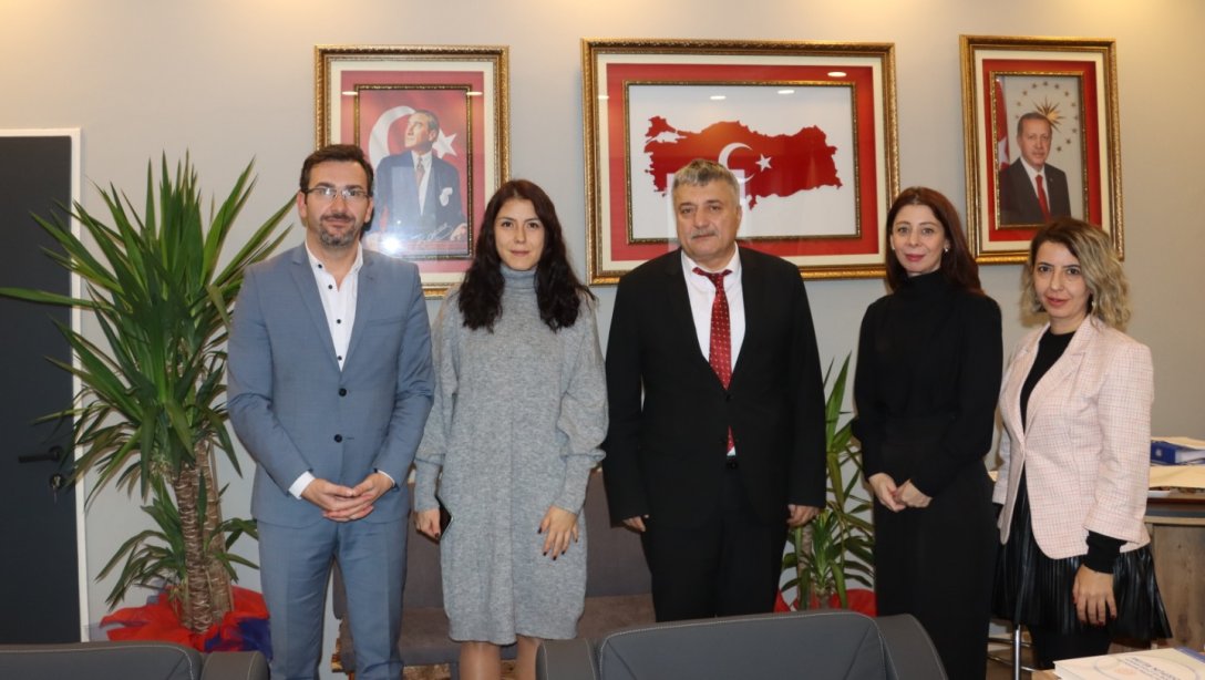 Özel Bahçeşehir Koleji Zonguldak Kampüsü Müdürü İrem PAPİLA ve Lise Müdürü Arda ELBİR, İl Millî Eğitim Müdürümüz Sayın Osman BOZKAN'a Nezaket Ziyaretinde Bulundular