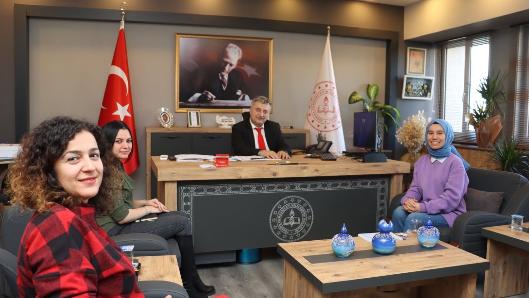 Türkiye Teknoloji Takımı Vakfı Zonguldak Sorumlusu Nermin Zor'un, İl Millî Eğitim Müdürümüz Sayın Osman BOZKAN'ı Ziyareti