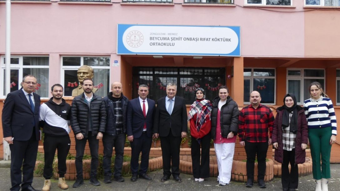İl Millî Eğitim Müdürümüz Sayın Osman Bozkan'ın  Beycuma Şehit Onbaşı Rıfat Köktürk Ortaokuluna Ziyaretleri