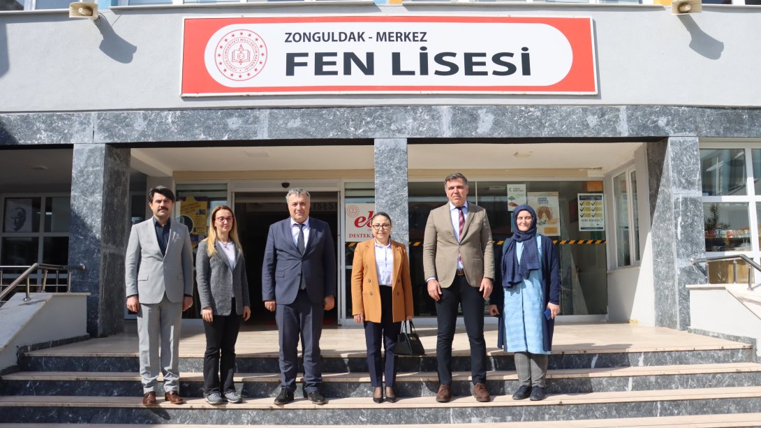 Millî Eğitim Bakanlığı Bakanlık Müşaviri Sayın Dilek Kaya ve İl Millî Eğitim Müdürümüz Sayın Osman Bozkan'ın,  Zonguldak Fen Lisesine Ziyaretleri 