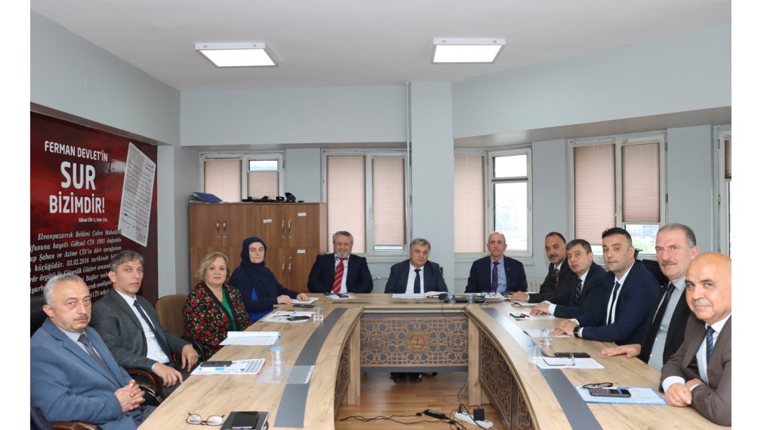 İl Millî Eğitim Müdürümüz Sayın Osman Bozkan'ın Başkanlığında Müdür Yardımcılarımız, Şube Müdürlerimiz ve Zonguldak Merkez Fener Bölgesinde Yer Alan Okul Müdürlerinin Katılımıyla 