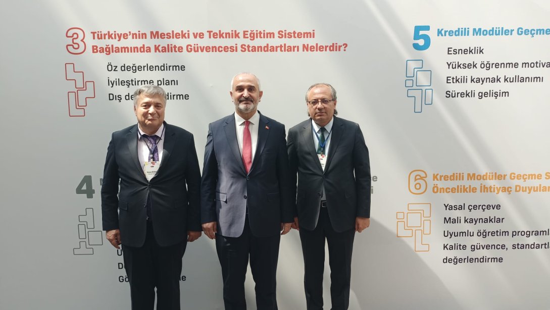 İl Millî Eğitim Müdürümüz Sayın Osman Bozkan ve Mesleki Teknik Eğitim Şube Müdürümüz Sayın Erdal Yılmaz, (METEK III) Kapsamında Gerçekleştirilen Konferansa Katıldılar