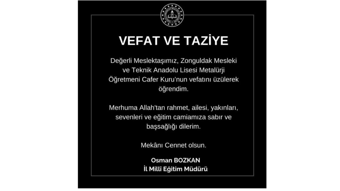 Vefat ve Taziye