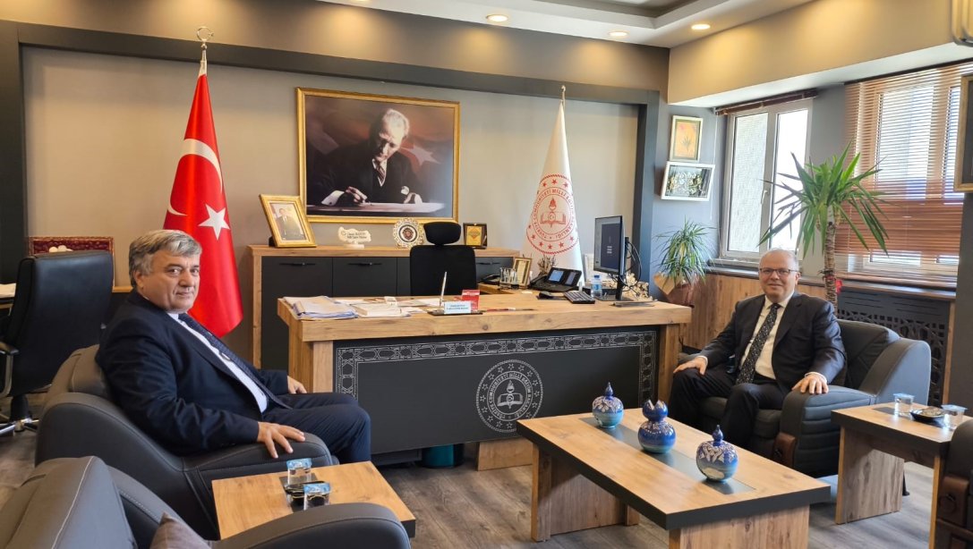 MHP Merkez Yönetim Kurulu Üyesi İş İnsanı Murat Kotra'nın İl Millî Eğitim Müdürümüz Sayın Osman Bozkan'ı Ziyareti