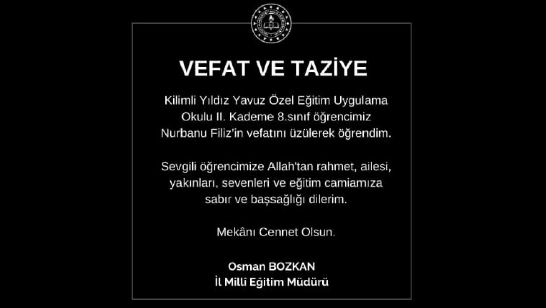 VEFAT ve TAZİYE