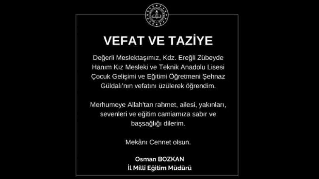 VEFAT ve TAZİYE