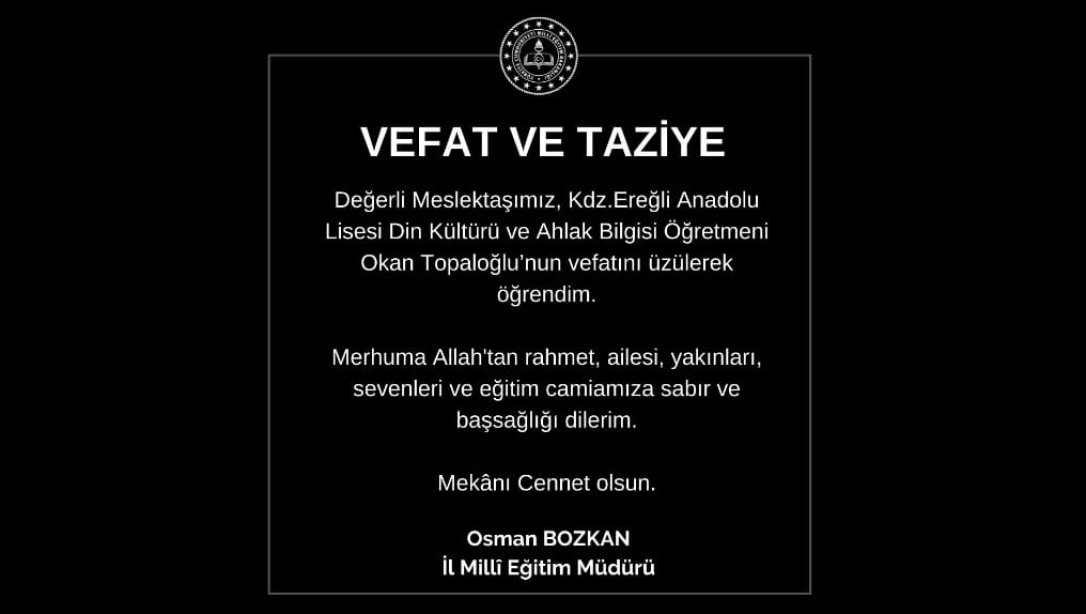 VEFAT ve TAZİYE