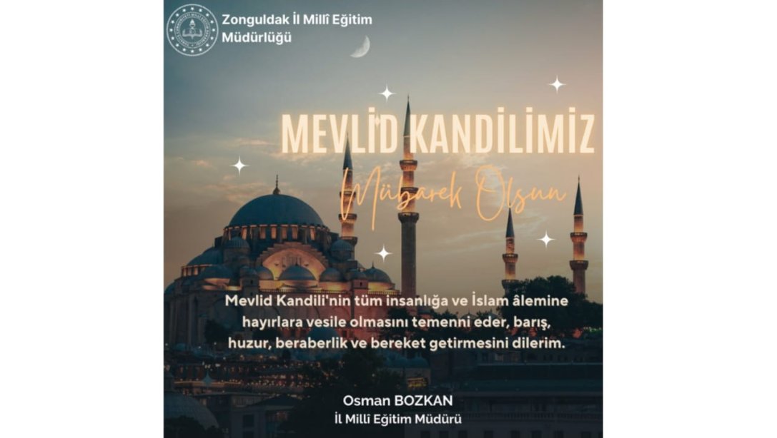 Mevlid Kandilimiz Mübarek Olsun