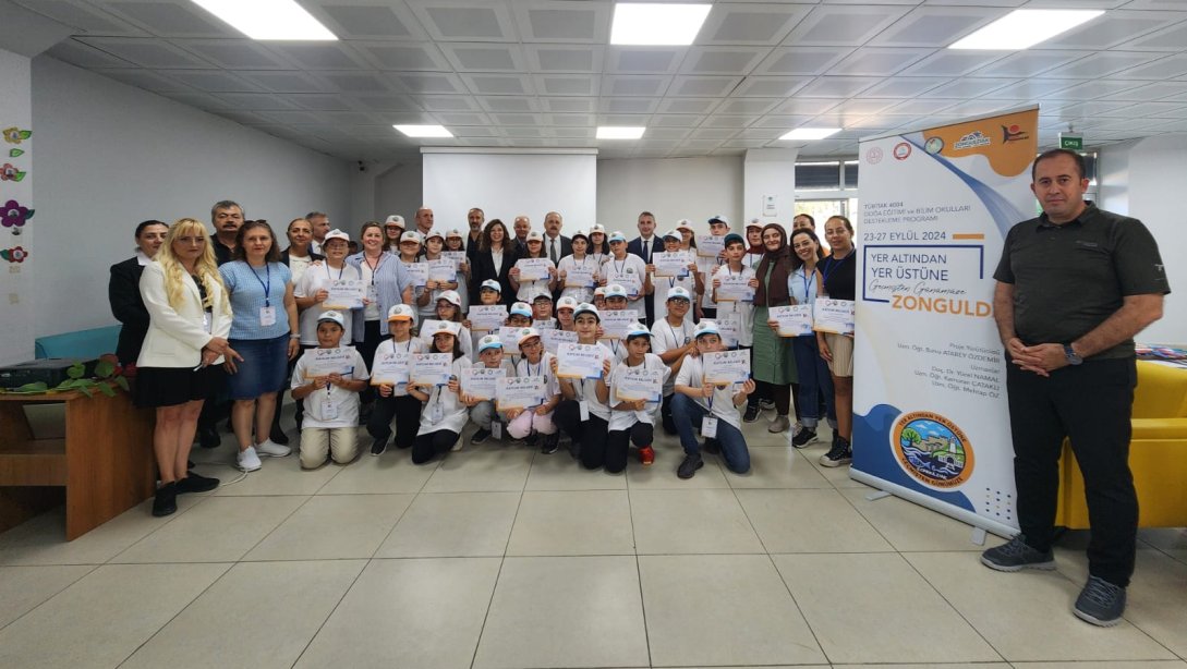 Yer Altından Yer Üstüne, Geçmişten Günümüze Zonguldak İsimli Doğa Eğitimi Projesinin Kapanış Töreni Yapıldı