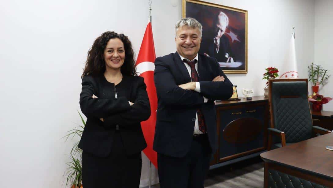 Kdz. Ereğli Şahinde Hayrettin Yavuz Bilim ve Sanat Merkezi Öğretmeni Müzeyyen Merve Bakangöz'den İl Millî Eğitim Müdürümüz Sayın Osman Bozkan'a Ziyaret