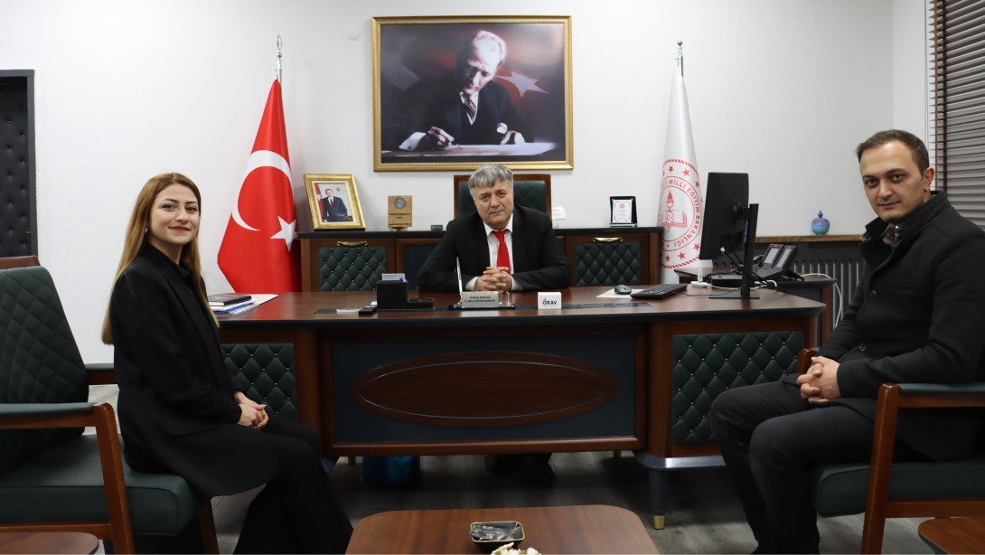 Çaycuma Açı Dershanesi Fen Bilgisi Öğretmeni Cansu Temel'den İl Millî Eğitim Müdürümüz Sayın Osman Bozkan'a Ziyaret