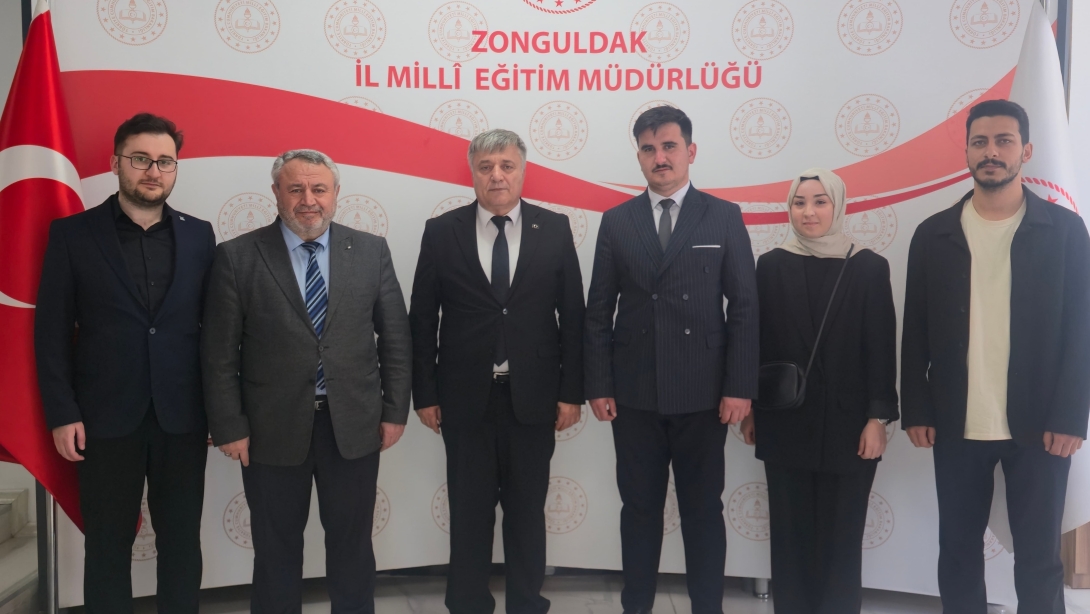 TÜGVA Zonguldak İl Temsilcisi Sayın Yusuf İslam Karakurt ve Yönetim Kurulu Üyelerinden İl Millî Eğitim Müdürümüz Sayın Osman Bozkan'a Ziyaret 